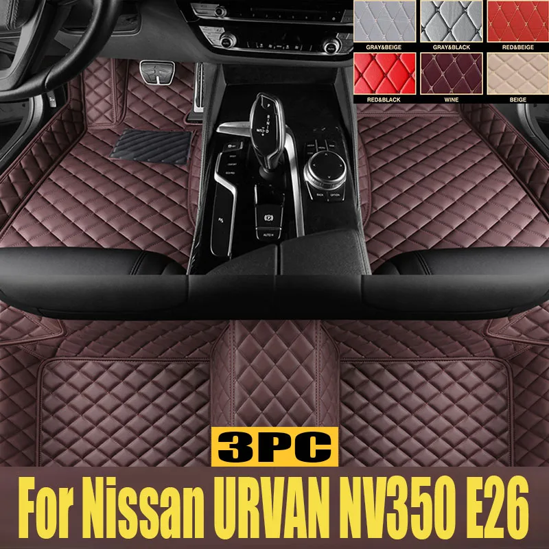 

3D TPE RHD Floor Car Mat For Nissan URVAN NV350 E26 Car Floor Liner Tray Foot Pad Carpet Mat Van Caravan trunk mat