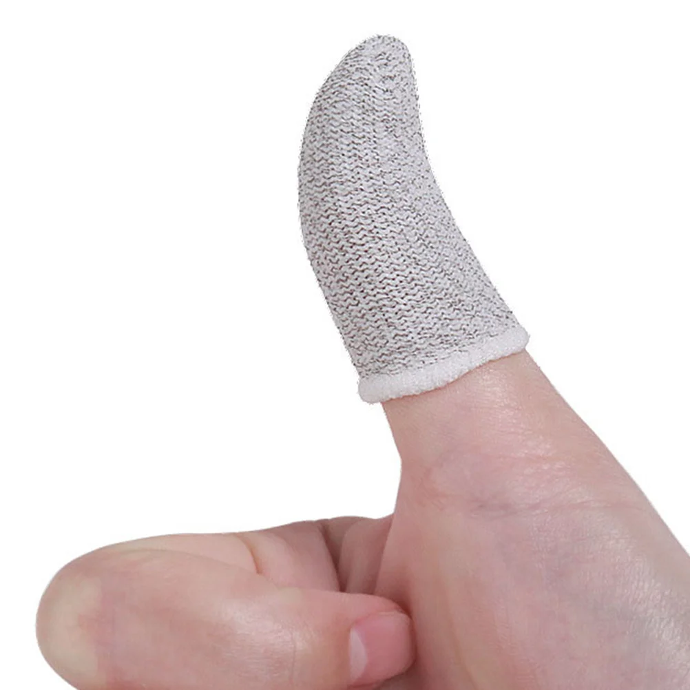 

10pcs Sweat-Proof Finger Covers Breathable Wear-Resistant Durable Elastic For Gaming Mobile Phone Touch-Screen Reusable Nylon