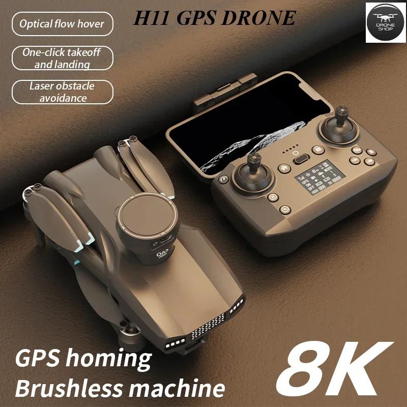 

2024 New H11 Brushless Drone 360° GPS Obstacle Avoidance 8k HD Dual Camera Drones Long Range Remote Control Dron Toys 500M