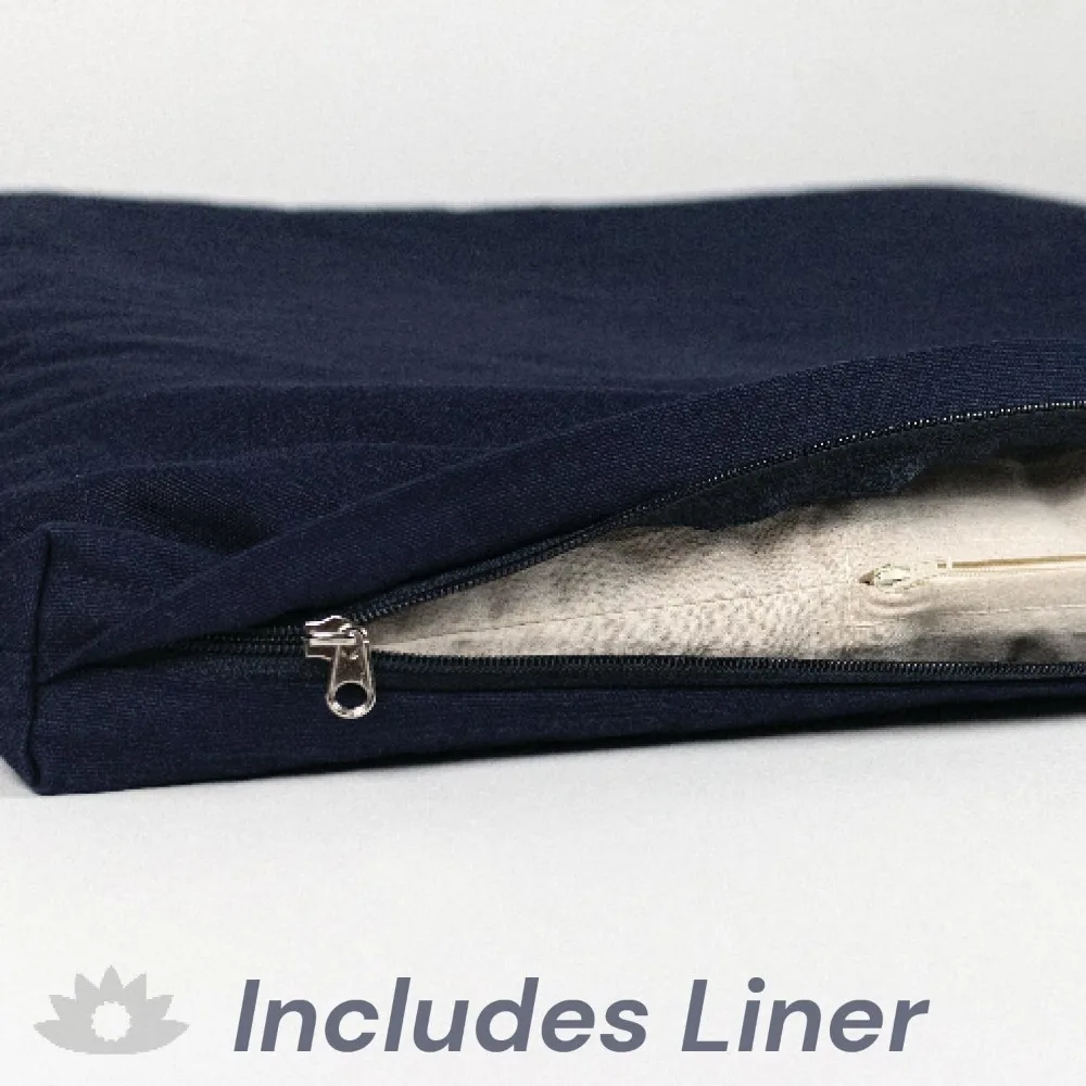 وسادة تأمل مملوءة بالحنطة السوداء، مقاس 23 × 23، للجلوس المريح في خط الكسوف