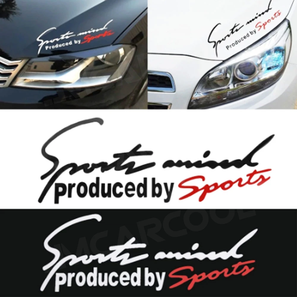 Car Sports Style Car Stickers Emblem Badge Decal Bonnet Stickers Accessories for Audi For BMW For Benz Decoration