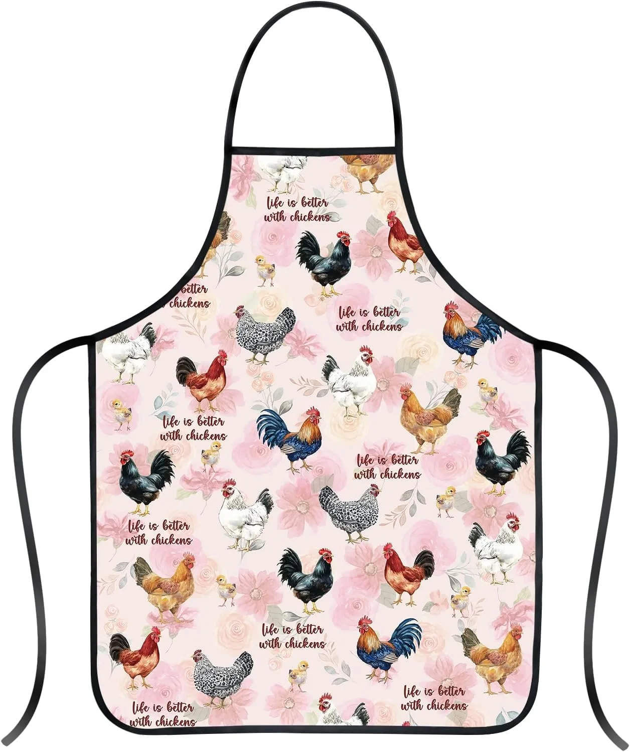 1pc Chicken Funny Rooster Cute Eggs Apron for Adults Sleeveless Oxford Fabric Aprons for Men Women Home Cleaning Tools Creative