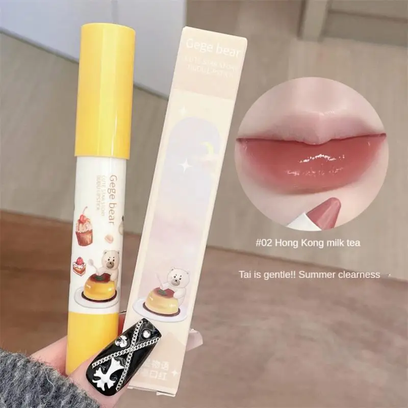 1~4PCS Red Lip Tint Soft Mist Lip Glaze Lips Makeup Lip Liner Pencil Moisturizing 6 Color Lipstick Pen Cosmetics Lipgloss