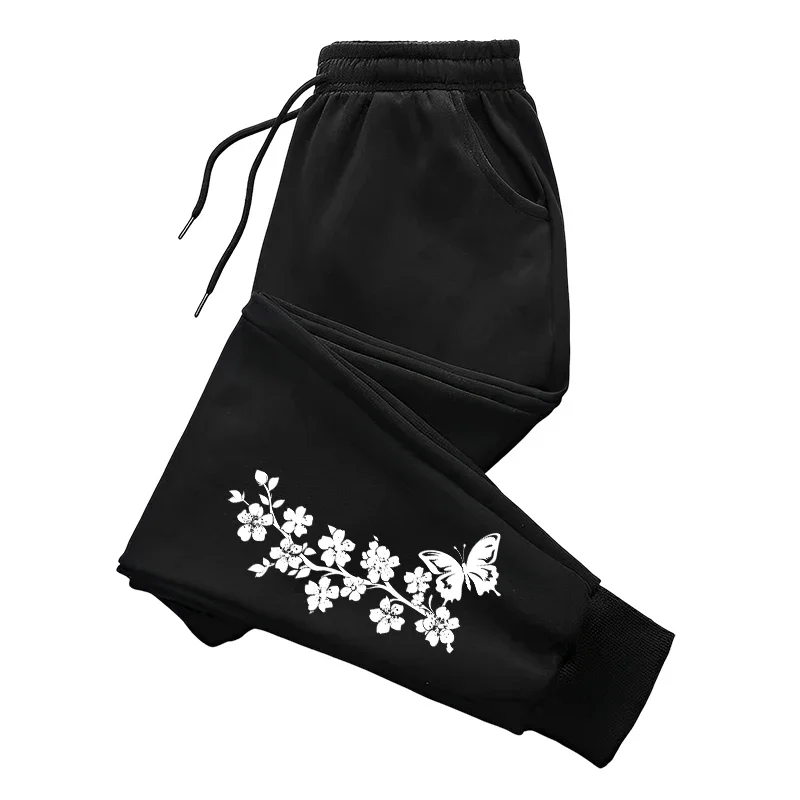 2025 Autumn-Winter New Style Men's and Women's Butterfly Print Joggers - Daily Casual Retro Cool Unisex Sport Pants