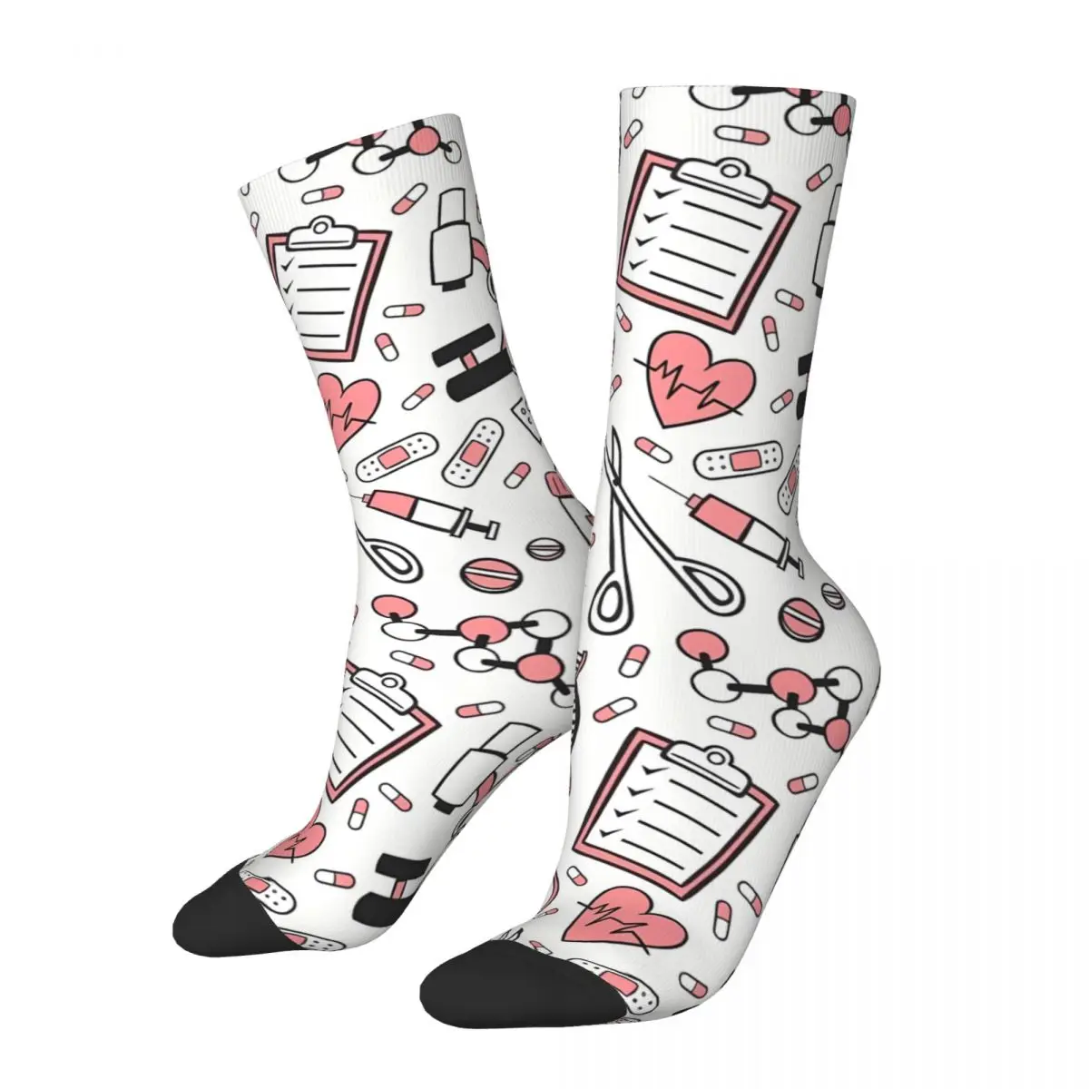 

Heart-warming Nurse Tools Doctor Nurse Socks Male Mens Women Spring Stockings Harajuku