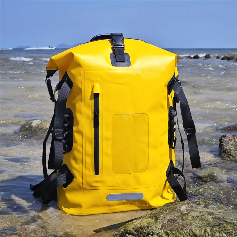 30L Waterproof Drift Bag Swimming Backpack River Trekking Wet Dry Rafting Canoeing Kayak PVC Camping Bag Large Capacity Pack