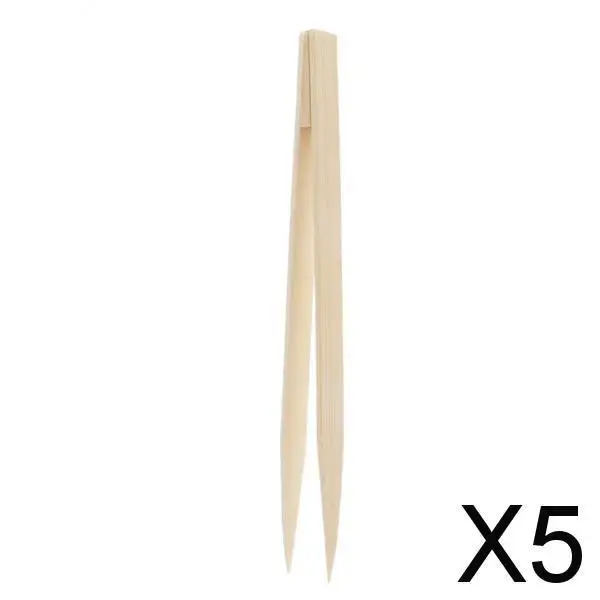 

5x15cm Natural Bamboo Tweezers Nipper Jewelry Making Beading Picking Tools