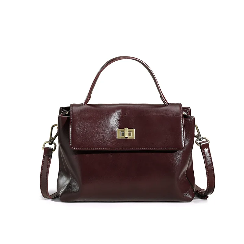 2026 New Arrival Premium Genuine Leather Women's Crossbody Bag Retro Shoulder Bag Fashion Versatile Commuter Handbag