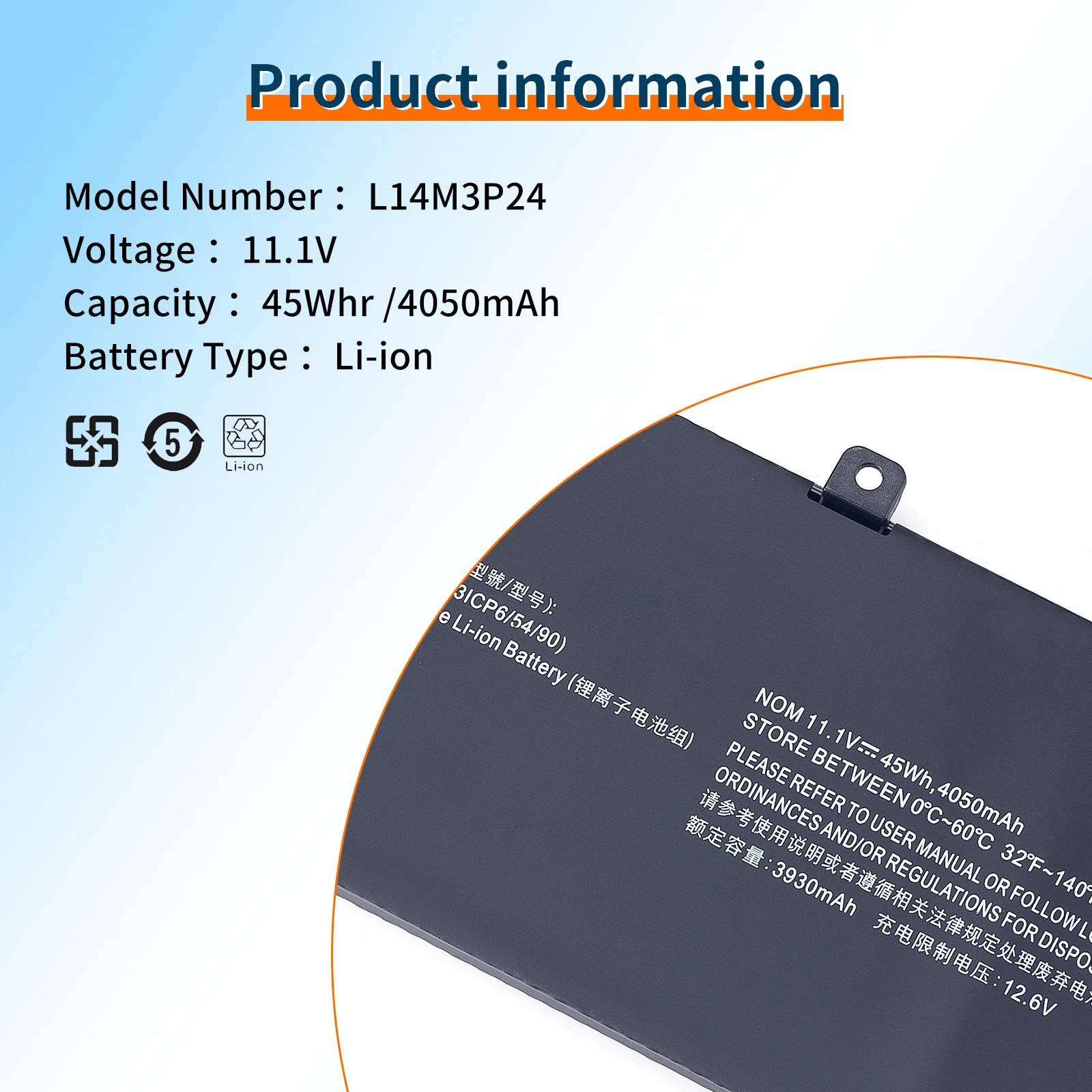 Imagem -05 - Substituição da Bateria para Lenovo Ideapad Bvbh 14m3p24 5b10h41181 Y70014isk 700-15isk 700-17isk Y520-15ikba Y520-15ikbm