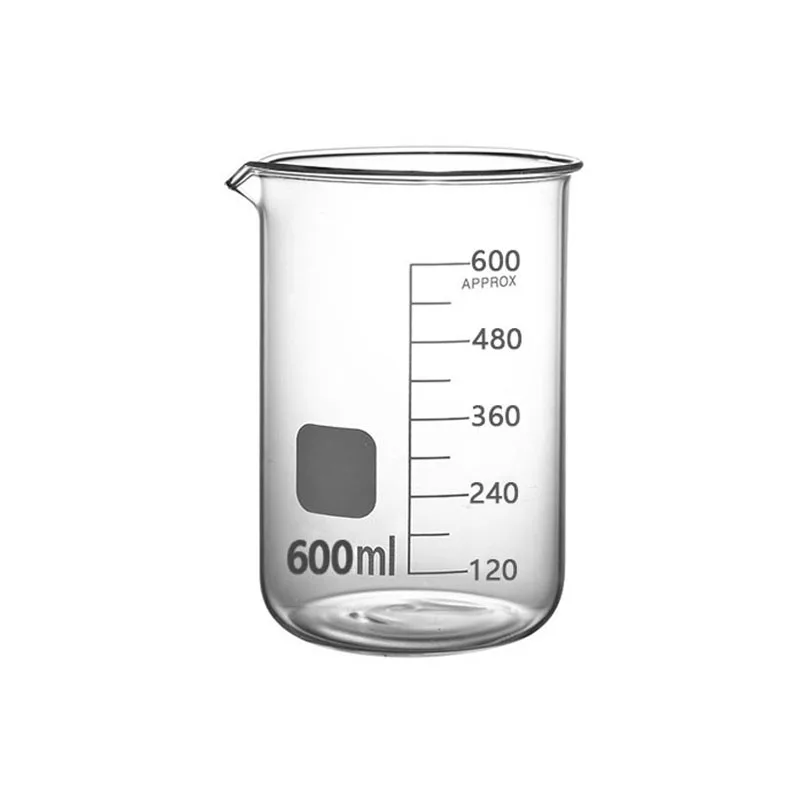 YWDL Hochwertiger Borosilikatglas-Messbecher mit Skala, Laborbecher, Küchen-Backmessbecher 50/100/150/250/500/1000ml