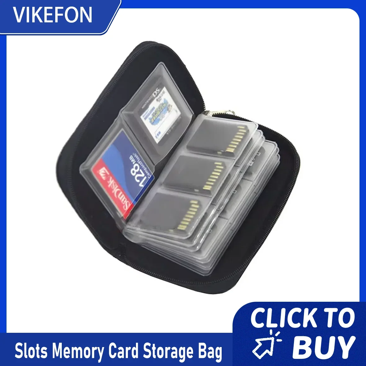 

Чехол-кошелек для карт памяти с 22 слотами для CF/SD/Micro SD/SDHC/MS/DS, аксессуар для игровых консолей, коробка для карт памяти