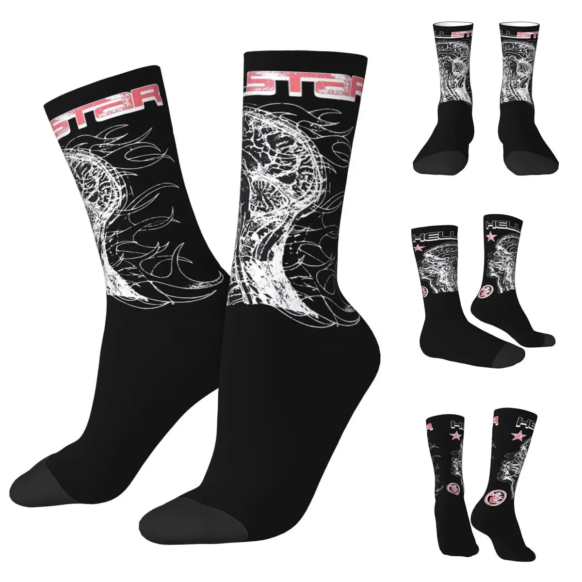 

The Hell A star Men and Women printing Socks,Leisure Applicable throughout the year Dressing Gift