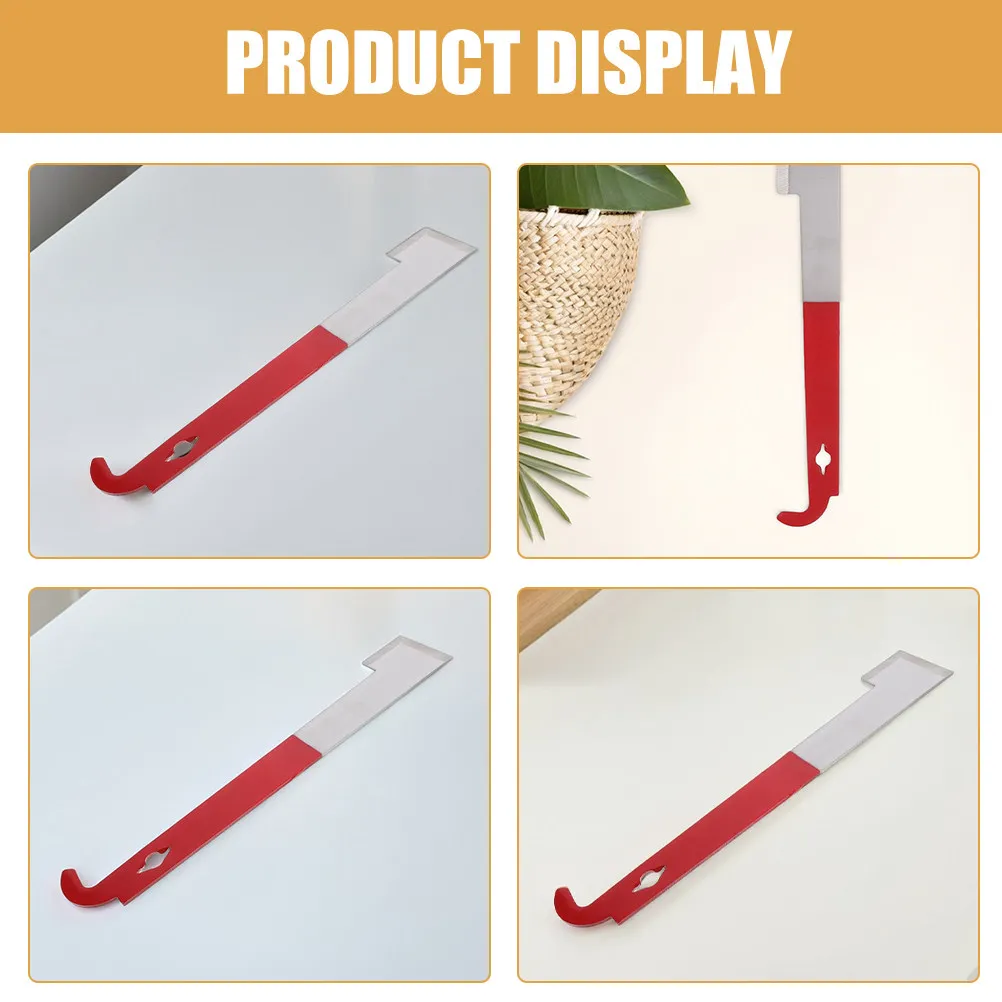 3Pcs Beekeeping Hive Tool Stainless Steel J Shaped Hook for Frame Lifting Scraper Equipment Bee Hive Maintenance Supplies