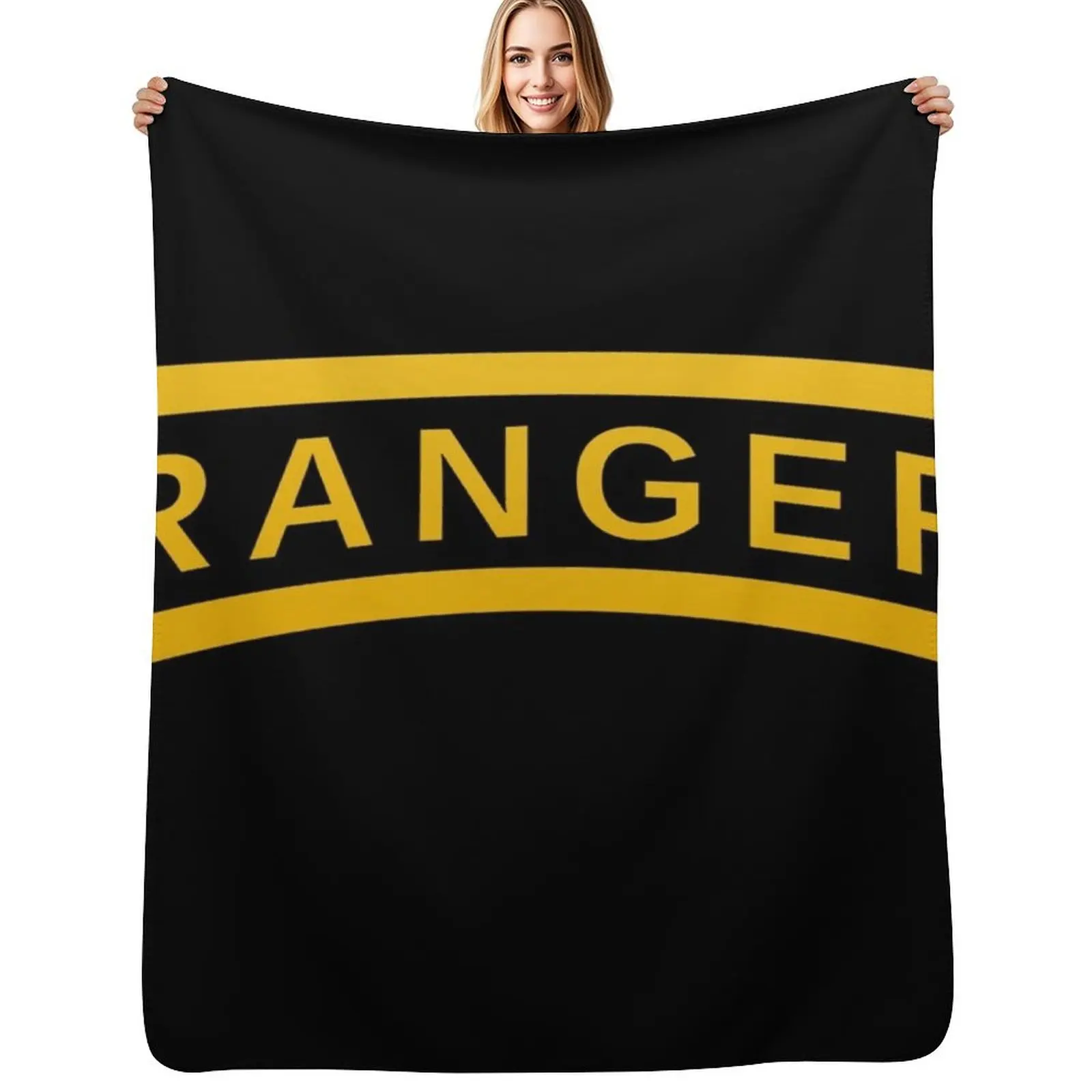 Ranger Tab United States Throw Blanket Soft Plush Blanket as Housewarming Gift