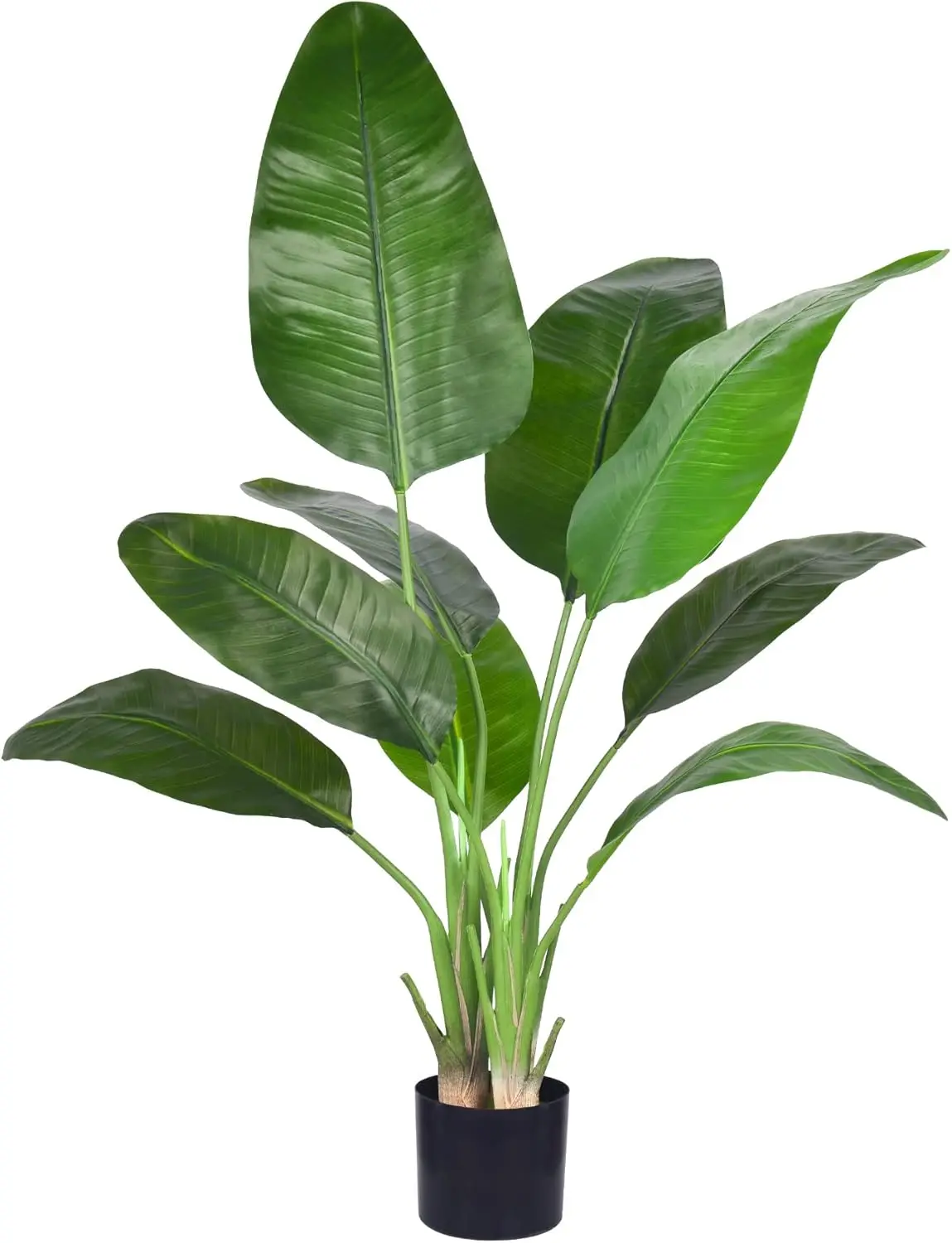 

Bird Of Paradise Artificial Plant - Fake Plants Areca Palm Tree, No Need Styling Faux Tropical Palm Potted Tree For Home Office