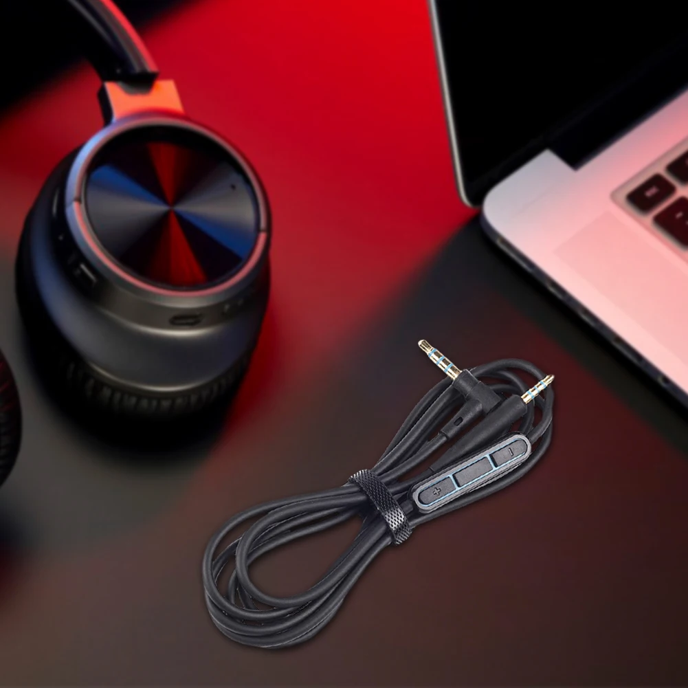 Zamienny kabel audio 3,5 mm na 2,5 mm z mikrofonem w linii i regulacją głośności Kabel audio do słuchawek Bose QC25/QC25i