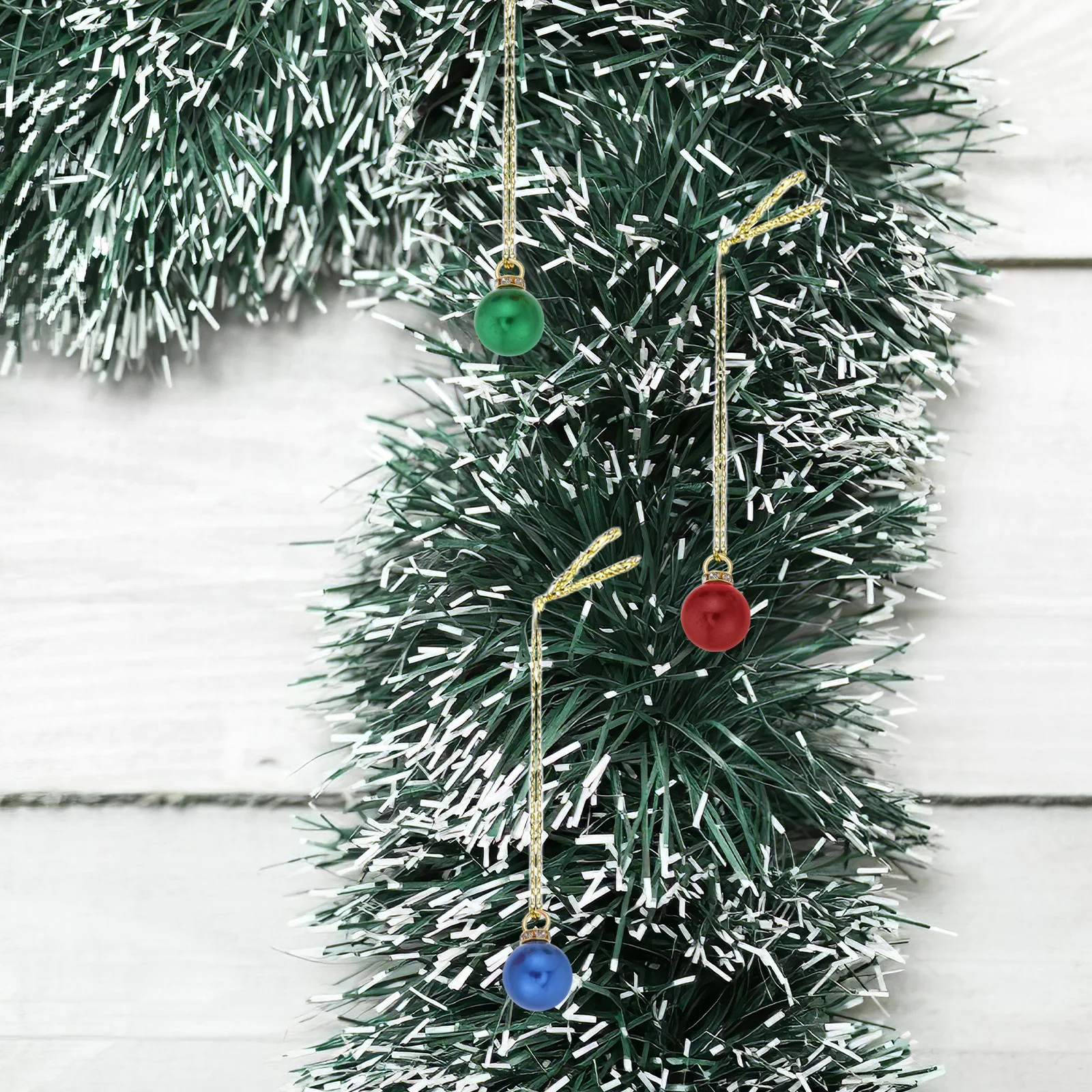 

250 Pcs Mini Christmas Ornaments for Tree Holiday Party Decorations Pendant Baubles Assorted Colors Plastic Craft Supplies