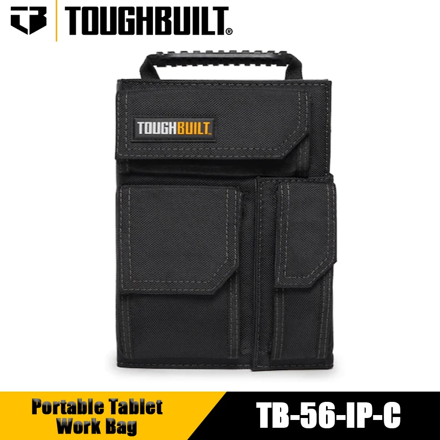 TOUGHBUILT TB-56-IP-C IPad Organizer + Grid Notebook Portable Tablet Work Bag Wear-resistant and Waterproof Bag Tool Bag