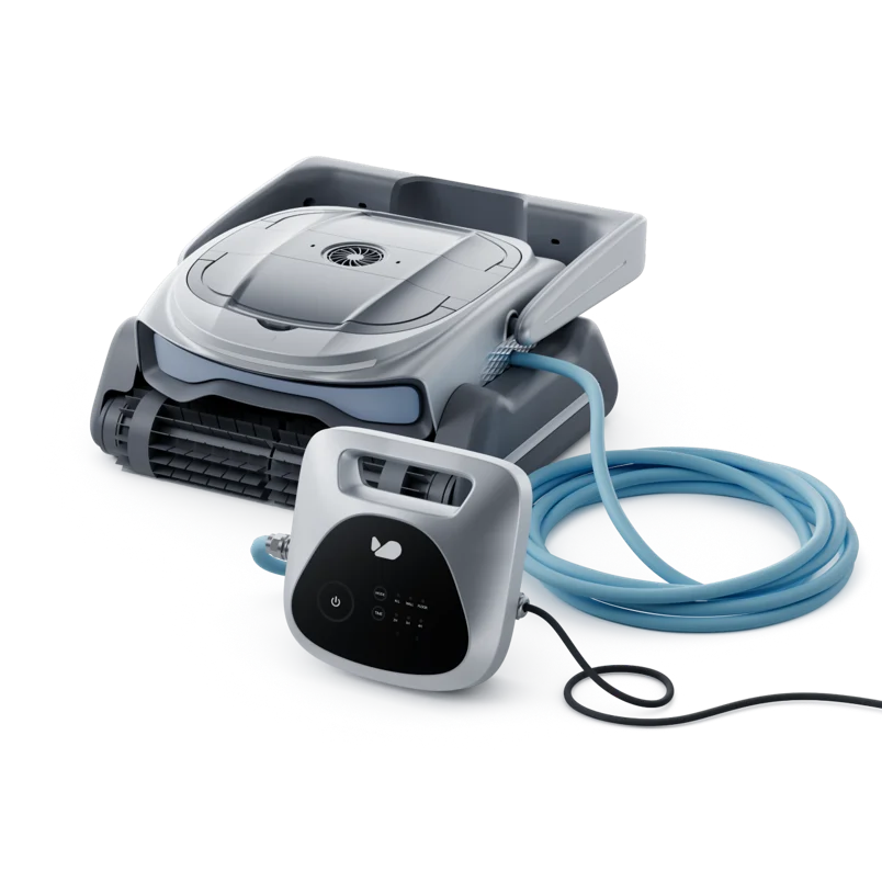 

63W Pool Vacuum Cleaner,10400mAh Cordless Robotic Pool Cleaner with Ultra Suction,Blue Hole Suction, APP Control ,Auto Parking