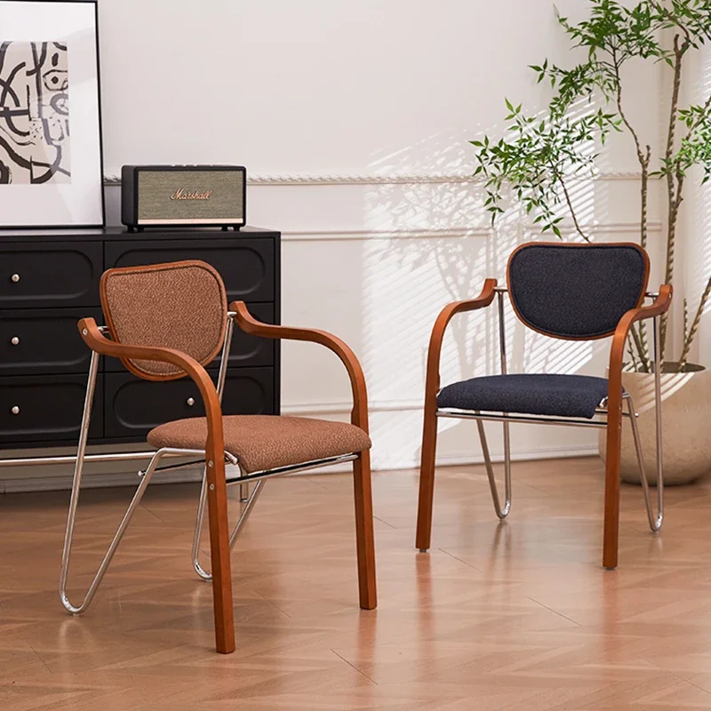 Nordic Luxury Dining Chair Modern Originality Coffee Shop Living Room Dining Chair Balcony Salon Home Furniture Sandalye FYDC image 2