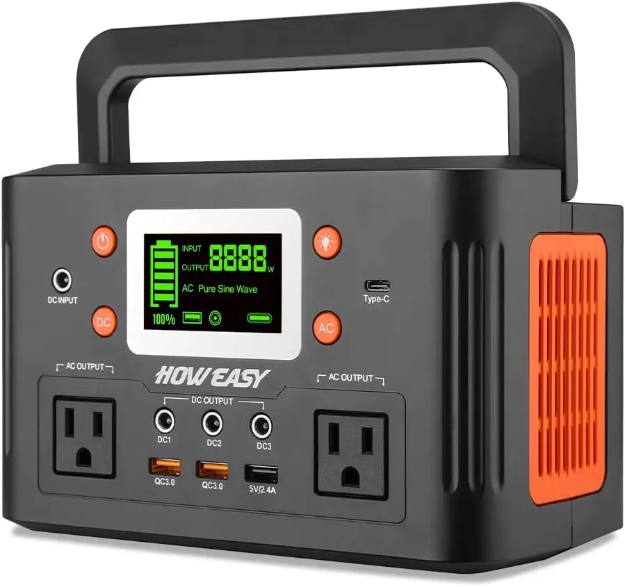 260W Portable Power Station.178Wh Solar Generator(Solar Panel Not Included) with 2 110V/260W AC Power Socket