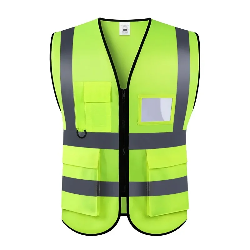 Outdoor Work Reflective Safety Jacket Sports Motorcycle Riding Running Fishing Vest Sanitation Patrol High Visibility One Size