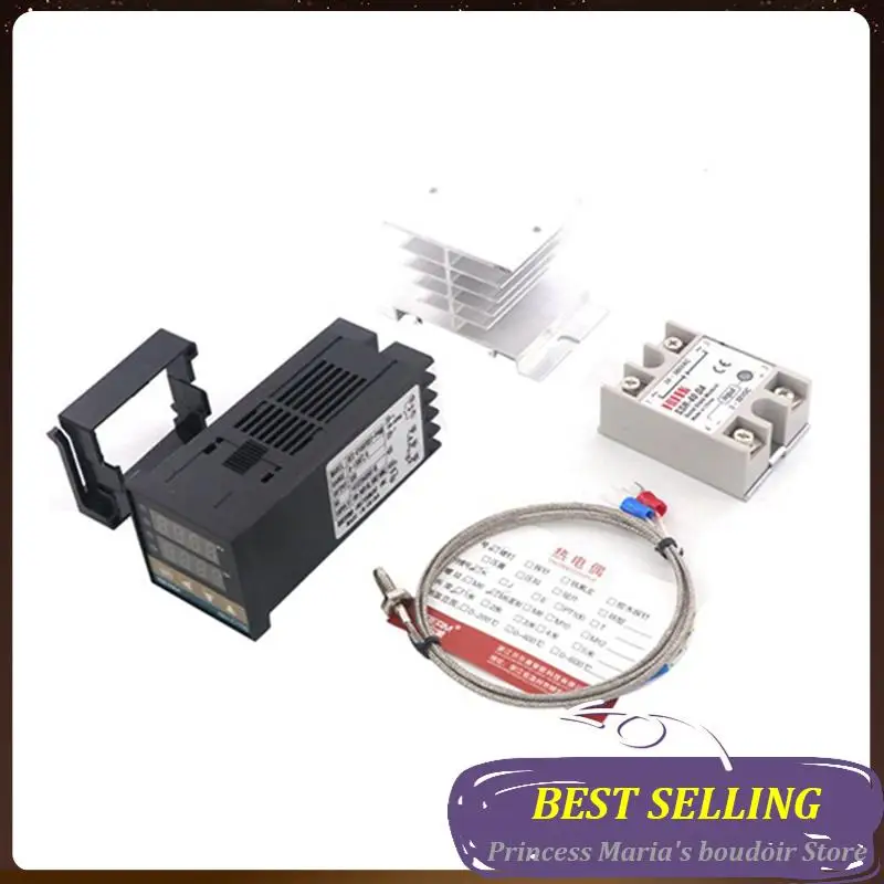 

AB30-REX-C100 Temperature Controller Digital Thermostat Set Kit Output Max.40A Relay K Thermocouple Probe