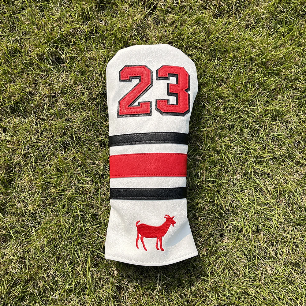 1 pz/3 pz PU Leather Goat Pattern Golf Club Covers, per Driver, Fairway Wood, Hybrid, accessori per il Golf