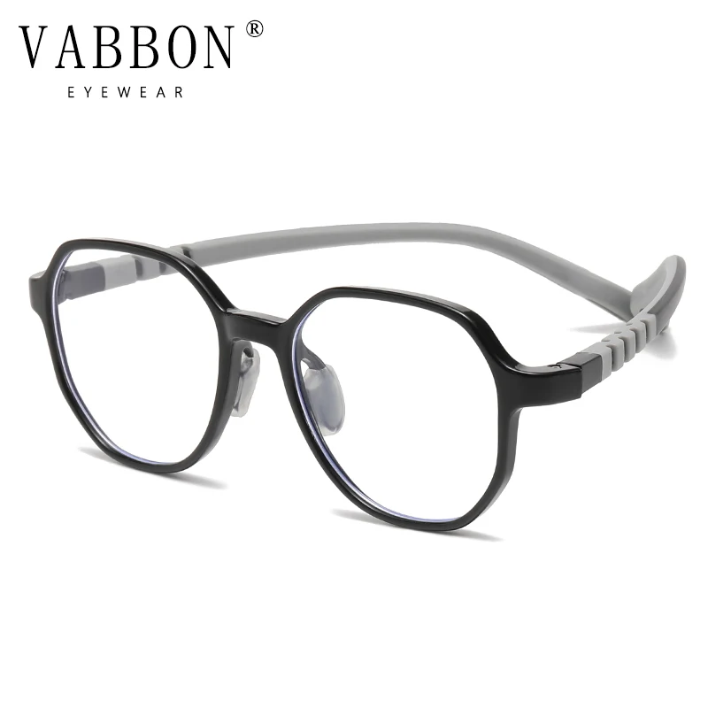 Vabbon موضة في سن المراهقة مكافحة الضوء الأزرق وصفة طبية نظارات بنين بنات نظارات تخصيص الاطفال قصر النظر نظارات اللونية Trd-102