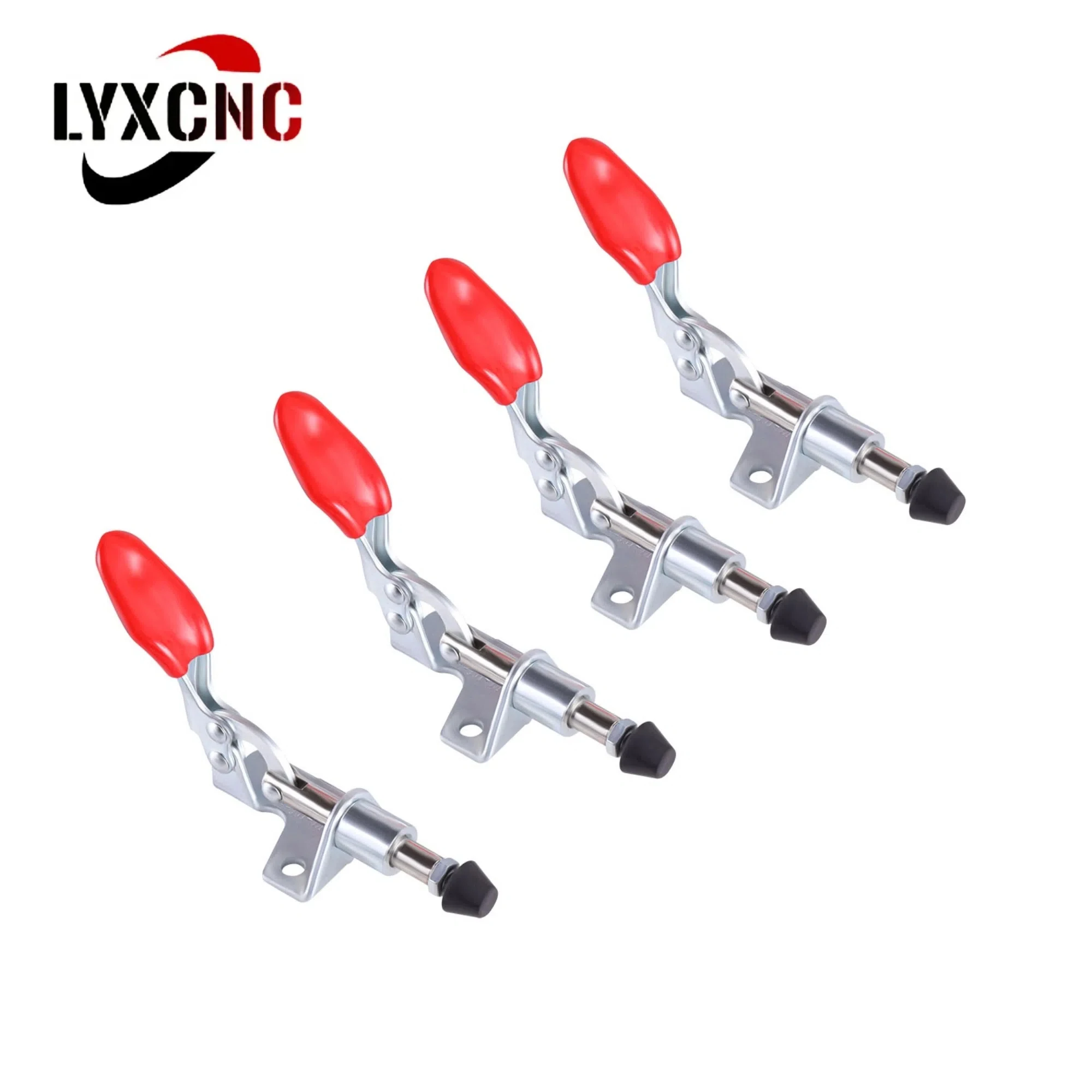 4pcs GH-301AM Toggle Clamp 45kg Quick Release Horizontal Type Clamps Push Pull Action Tool