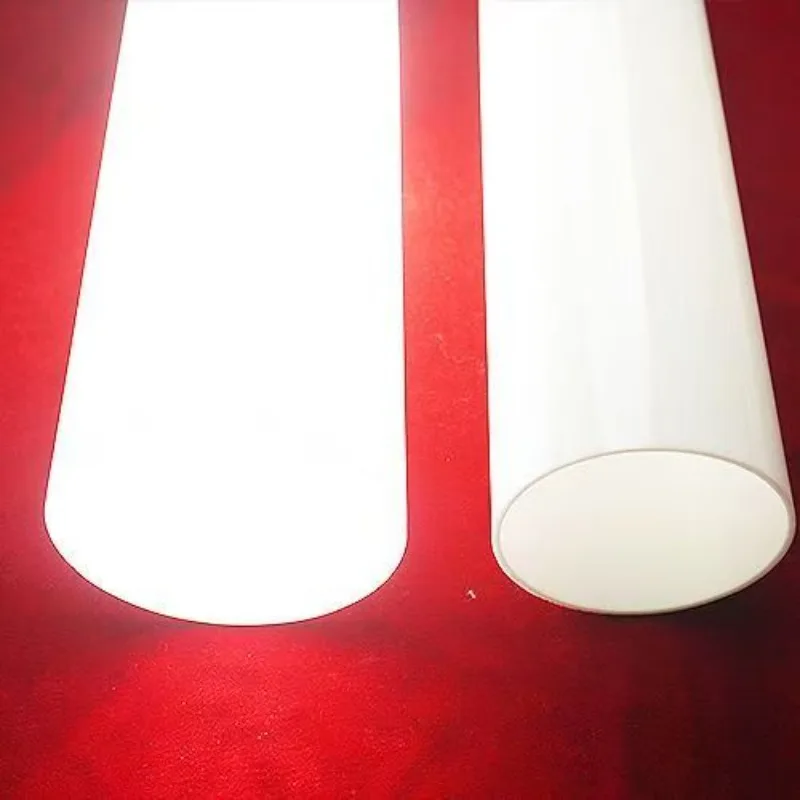 1pc Milky White Polycarbonate Tube Frosted Acrylic Lamp Shade 46mmx50mm 305mm(12