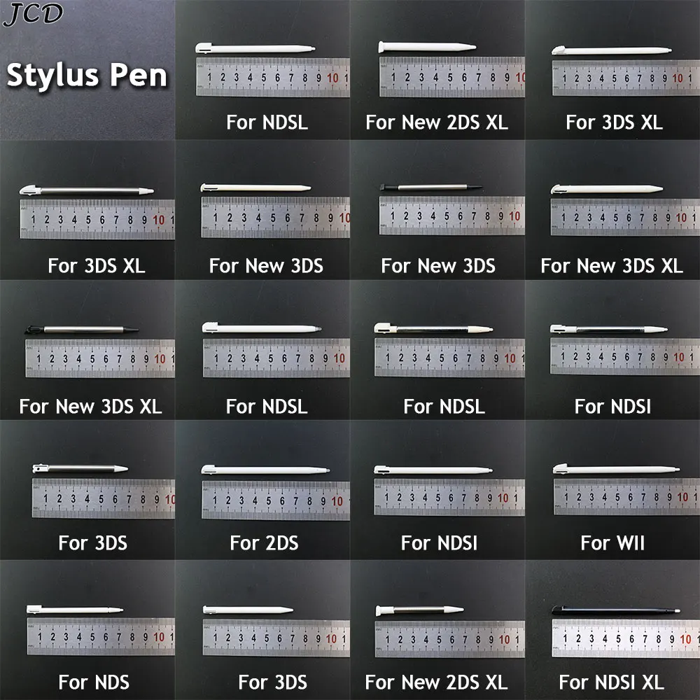 JCD 10PCS Metall Teleskop Stylus Kunststoff Stylus Touchscreen Stift für 2DS 3DS Neue 2DS LL XL Neue 3DS XL LL Für NDSL NDSi – Detail 2