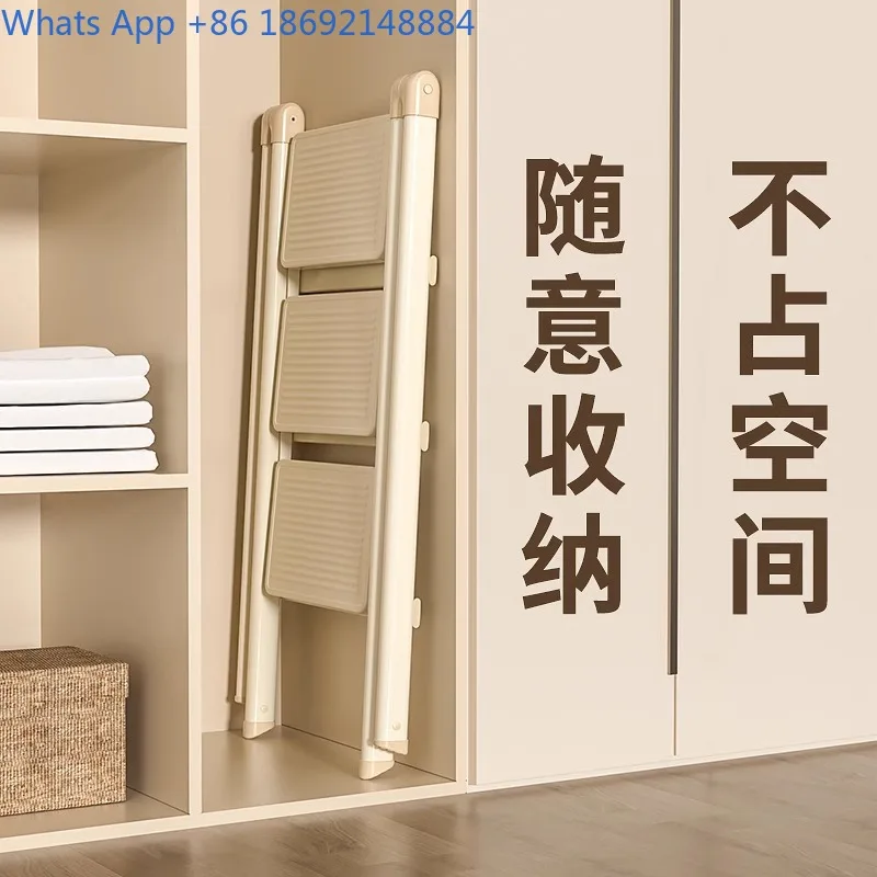 

Folding A-Frame Ladder Multi-Functional Indoor Stair Climbing Ladder Safety Thickened Telescopic Small Portable Step Ladder