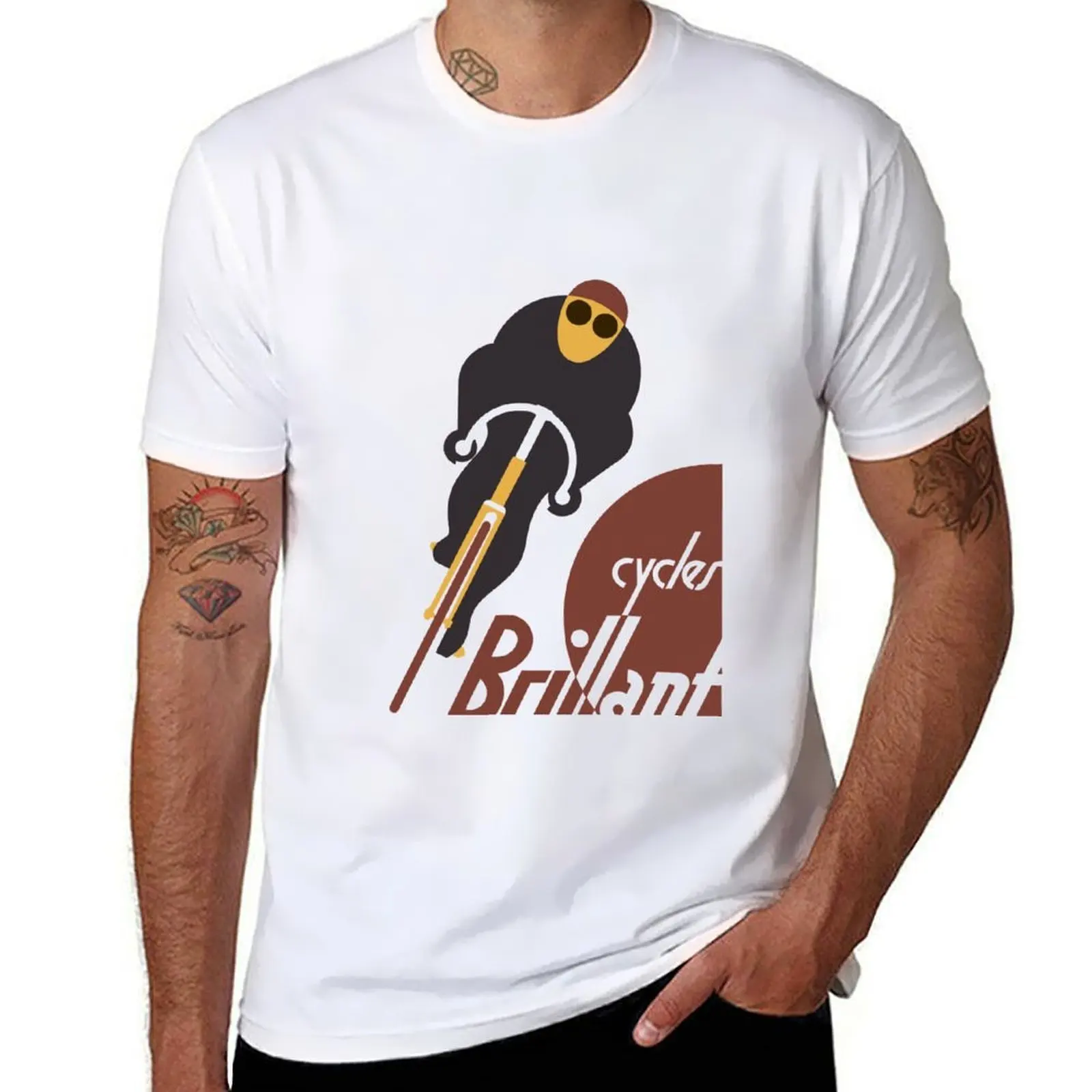 

Retro vintage cycles Brillant advertising T-Shirt t shirts for man slim fit mens graphic t shirts T-Shirt