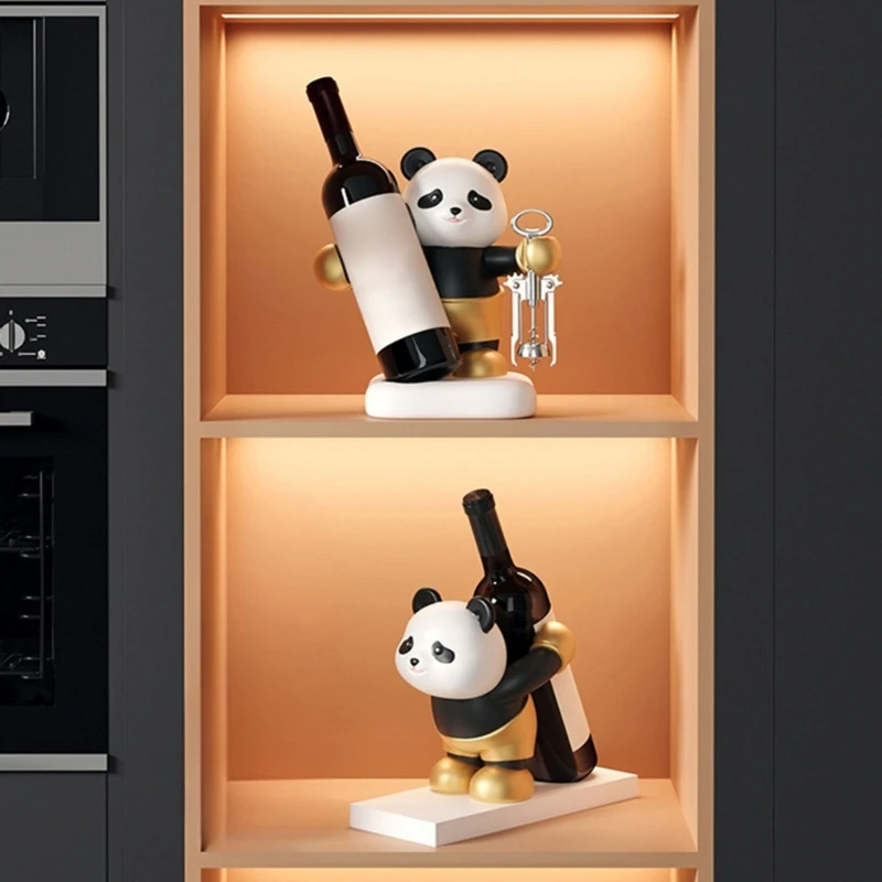 

Panda Wine Rack Decorative Wine Bottle Holders For Kitchen And Home Decors Perfect For Wines Lover And Collectors