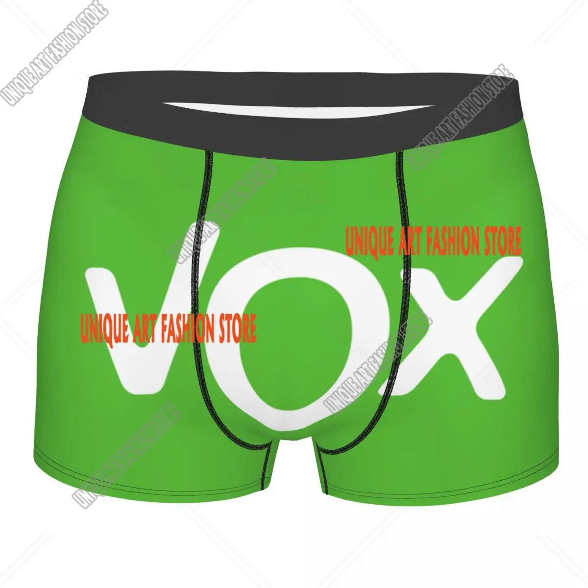 Custom Spain Vox Flag Underwear Men Breathbale Spanish Political Party Boxer Briefs Shorts Panties Soft Underpants For Homme