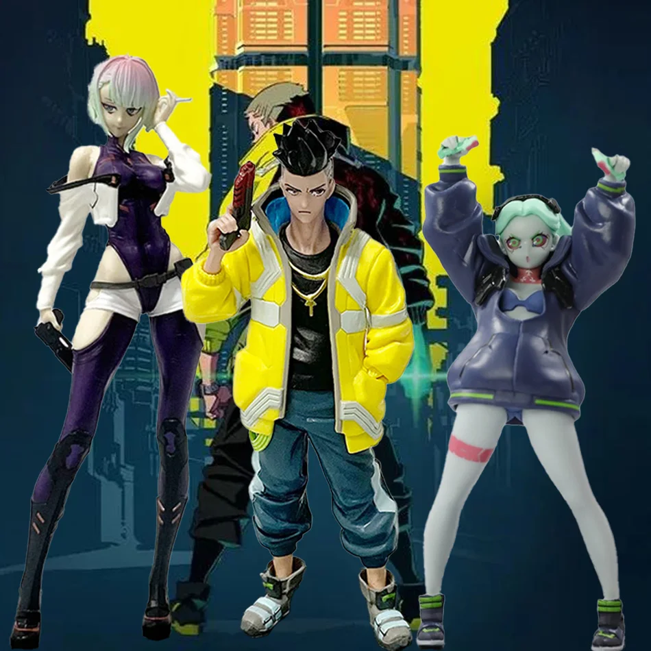 أنيمي لعبة Cyberpunk لوسي ريبيكا ديفيد الشكل الدائمة لعبة مجسمة هدية الكريسماس جمع عمل الشكل مكتب الديكور هدية #1