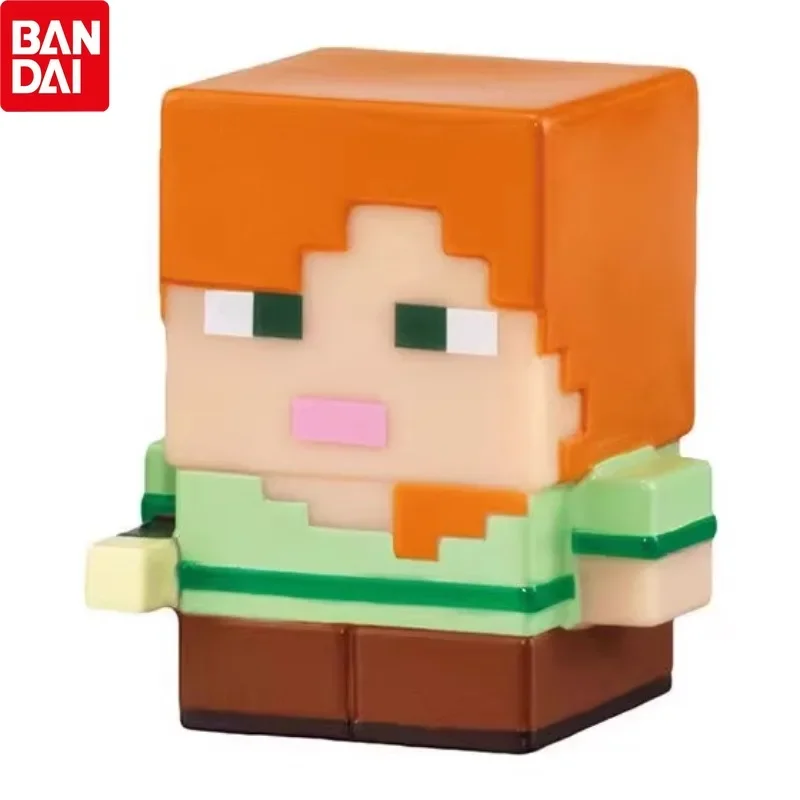 BANDAI Minecraft Creeper Glow in The Dark Ornament Video Games Action Figure Model Toys