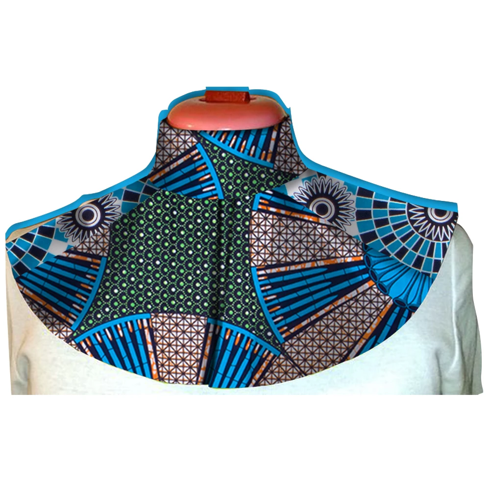 Afripride Africano Ankara Gargantilha Colares Africano Impressão Tecido Falso Collar Colorido Destacável Collar Handmade Jóias WYB249