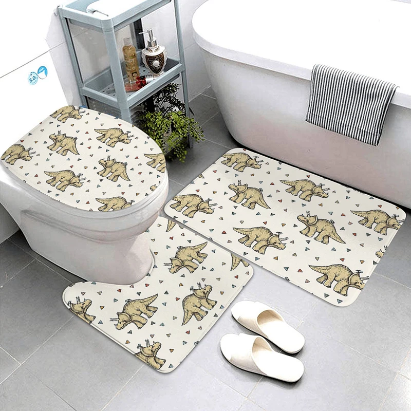 Anti-slip Bath Mat Bathroom Small Rug Foot Mat Entrance Door Mat Kitchen Mat Bedroom Balcony Room Mat Bathtub toilet rug waves