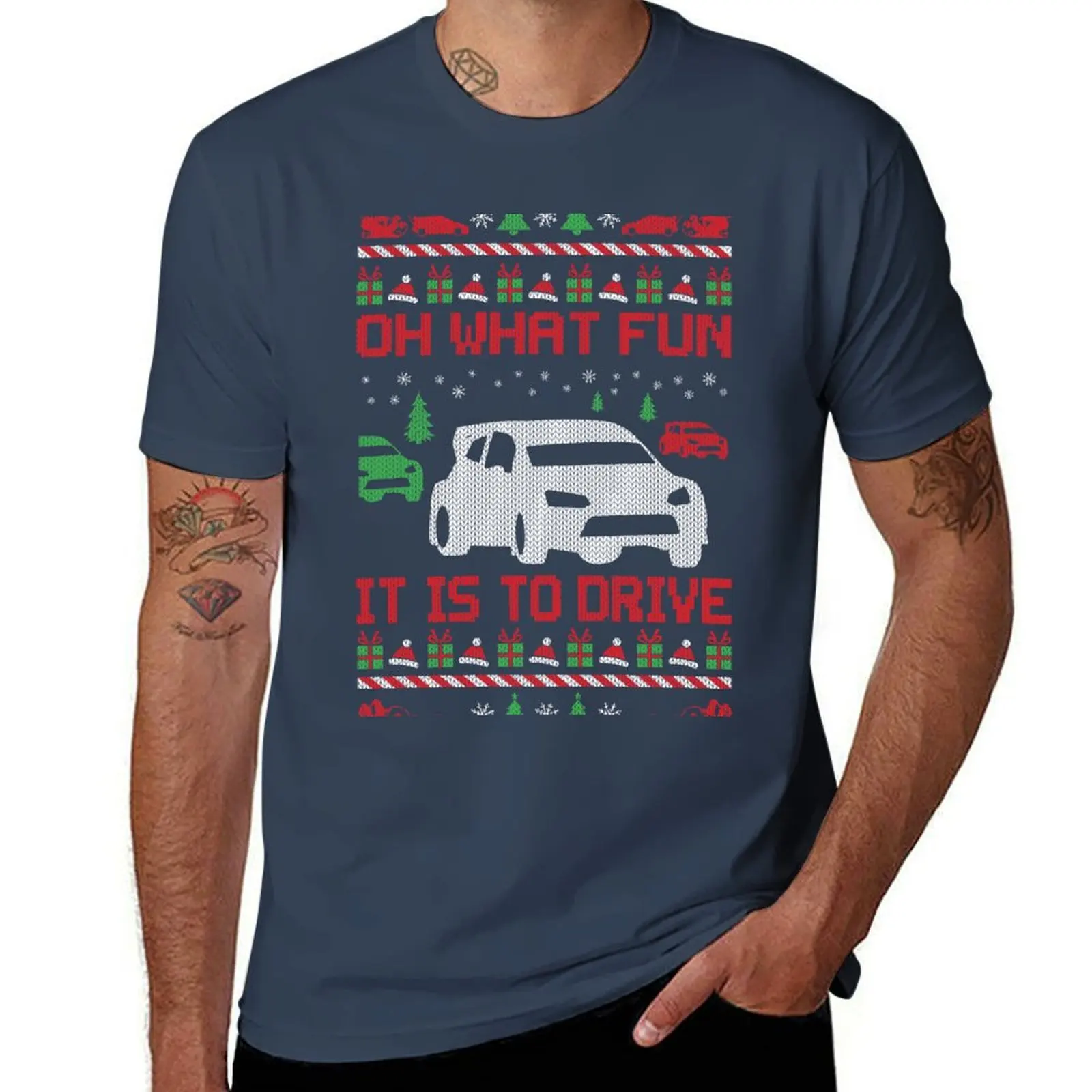 Rally Car Race Christmas T-Shirt summer top plus size clothes vintage graphic tee Man t-shirt men t shirts