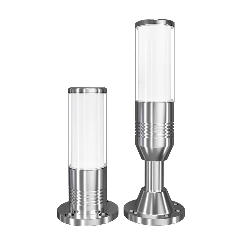 1PCS Tricolor In 1 Layer Led Signal Tower Light Aluminum Alarm 24V LED Cylindrical Warning Machine Light For Industrial Machines