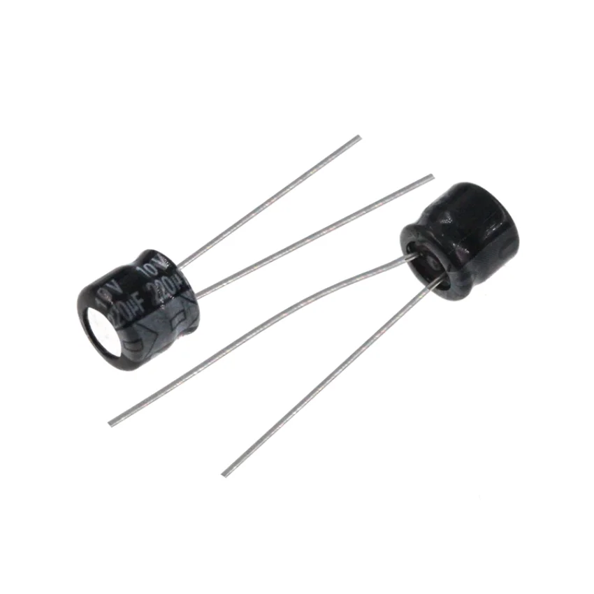 

20 шт. 220uF 10V 220MFD 10WV 5*7 мм алюминиевый электролитический конденсатор радиальный