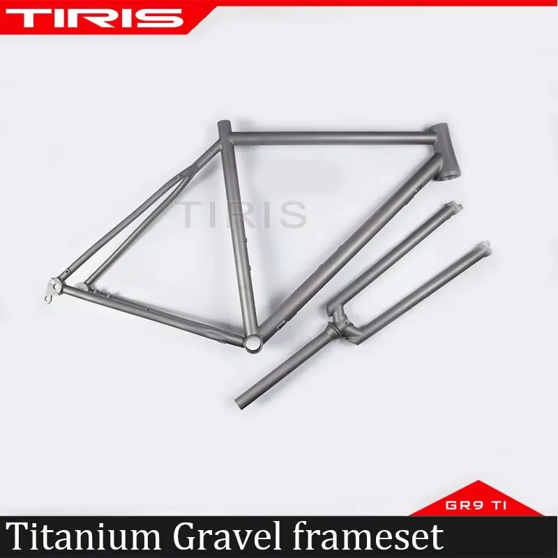 TIRIS-CC3 Titanium Gravel Bike Frameset, Cyclocross Bicycle Accessories, Cycling Parts,700C Custom