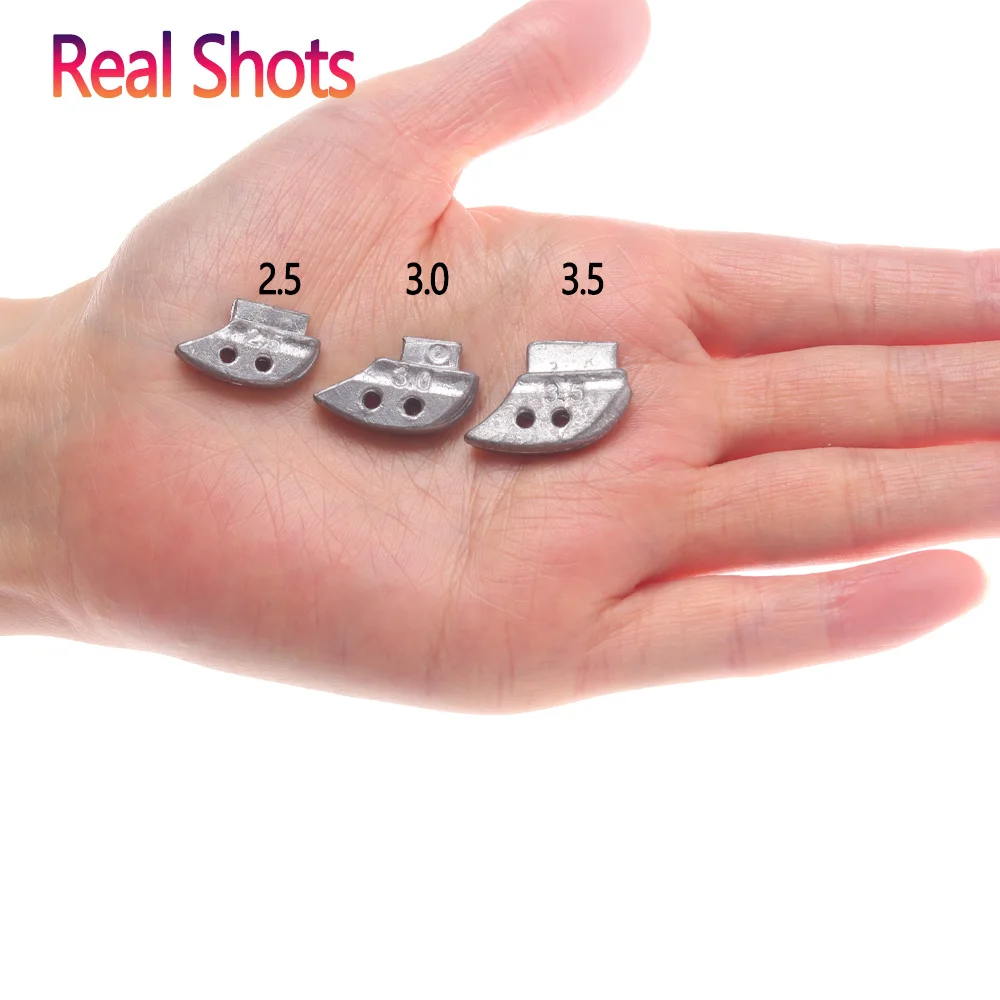 20pcs  Jig Weight / Sinker for Squid Jig Size 2.5# 3.0# 3.5# Squid Lure DIY Weight Fishing Accessory Tackle