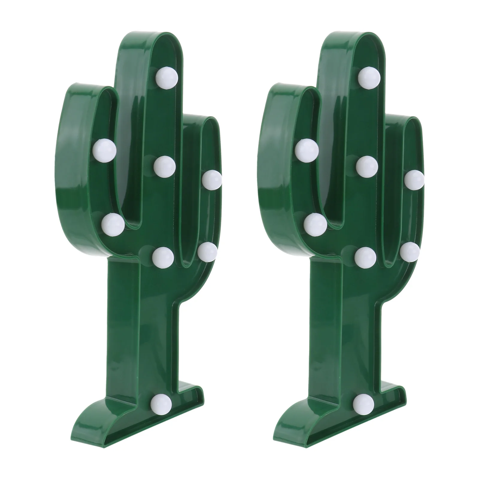 2 قطعة مصباح ديكور الحفلات ضوء الصبار ضوء الليل الحديث لغرفة النوم مكتب الديكور بالطاقة لا حاجة لأسلاك #6