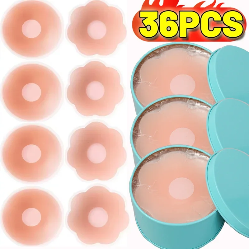 

Invisible Silicone Nipple Stickers Breast Stickers Anti-bump Chest Pad Lift Nipple Cover Reusable Bra Chest Sticker Breast Pads