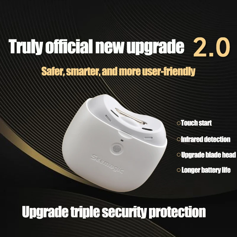 مجموعة ماكينة قص الأظافر الكهربائية ومزيل طلاء الأظافر من Seemagic مع زيت حافة الإصبع - صندوق هدايا للاستخدام المنزلي للعناية بالأظافر