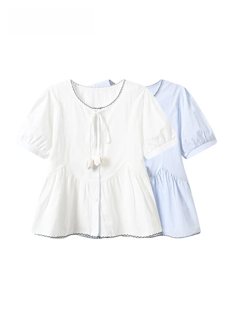 

Casual Fashionable Short Sleeve T-Shirt Women plus Size Summer New Style Versatile Age Reduction Top for Plump Sister