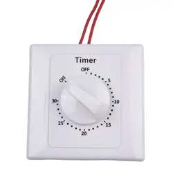 1pc AC220V Electronic Mechanical Timer Switch 86 Panel Countdown Timer Switch Water Pump Power Off Timing Controller Knob Switch